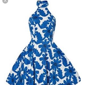 Anni Coco halter cineraria print dress XXL